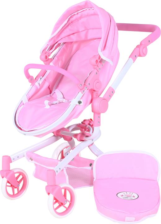 Immagine prodotto Knorrtoys Carrozzina per bambole Boonk - "Principessa Rosa Bianca".