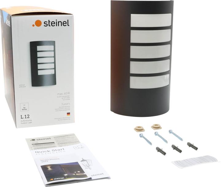 Productafbeelding Steinel Buitenlamp L 12 M (60 lm, E27, IP44)