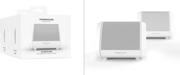 Produktbild Vonmählen Bluetooth Speaker Air Beats Mini White (13 h, Akkubetrieb)