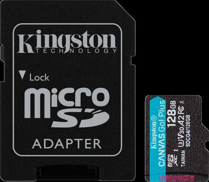 Actual product image Kingston Canvas Go! Plus (128 GB, microSD, microSDXC, U3, UHS-I)