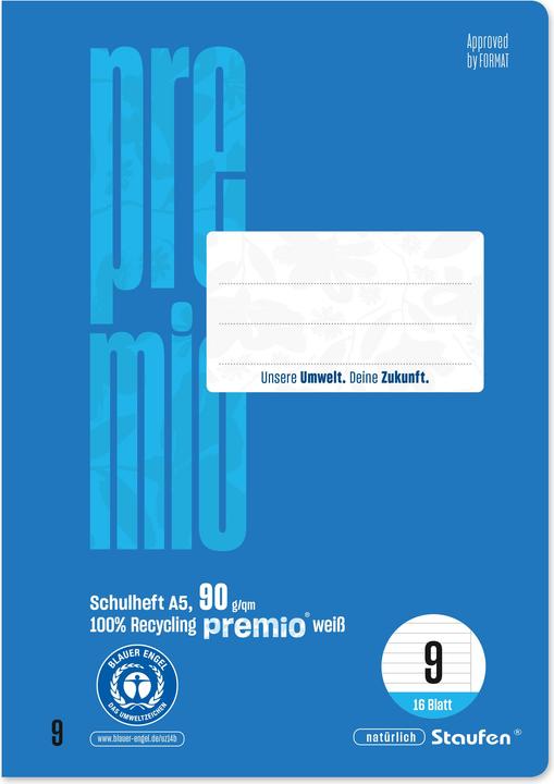 Actual product image Staufen Notebook LIN9 A5 16 sheets 10mm lined (A5, Lined, Soft cover)