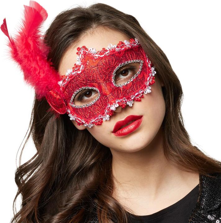 Produktbild tectake Venezianische Maske mit seitlicher Feder
