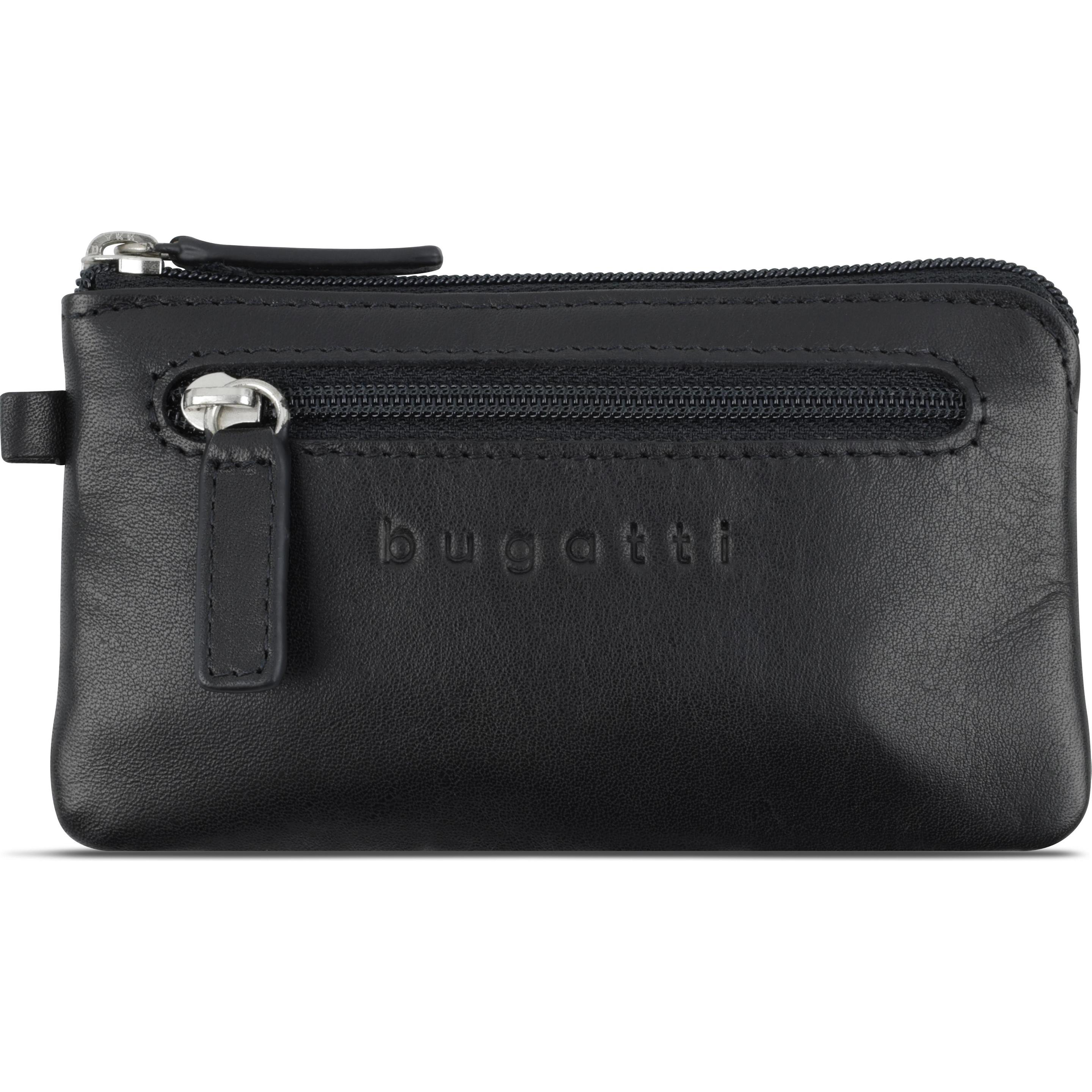 Bugatti, Herren, Portemonnaie, Primo Schlüsseletui Leder 11 cm, Schwarz
