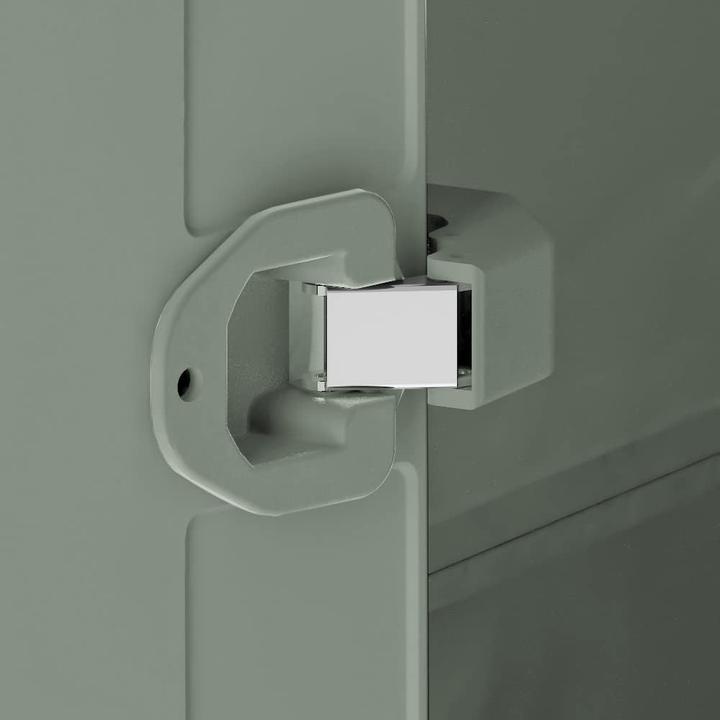 Produktbild Keter Planet Outdoor Opbergkast laag - 1 plank - 44x80x100cm - Lichtgrijs/Zwart