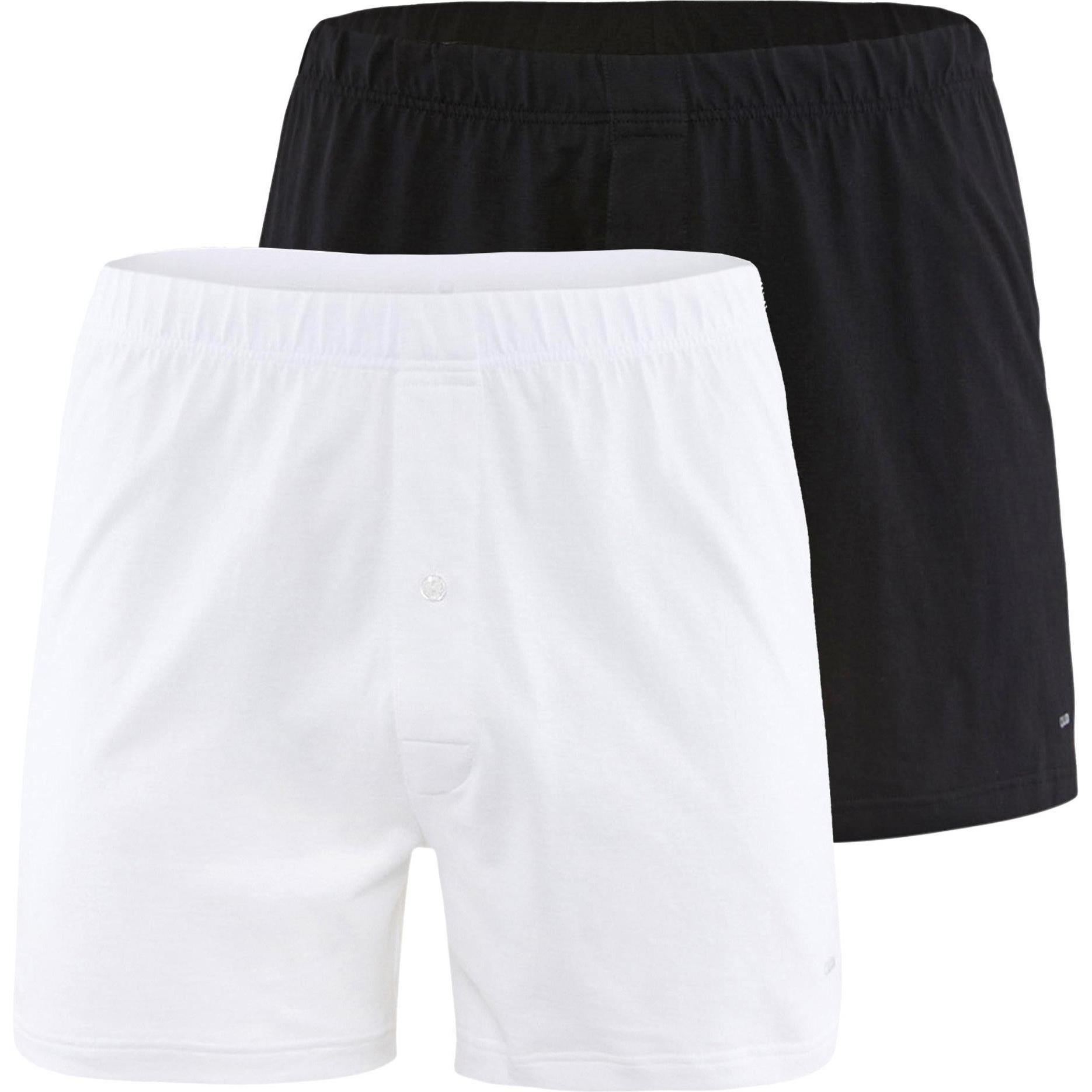 Calida, Herren, Unterhosen, Boxershort Casual Bequem sitzend Men Boxer Shorts Cotton Code, Weiss, (S, 2er Pack)