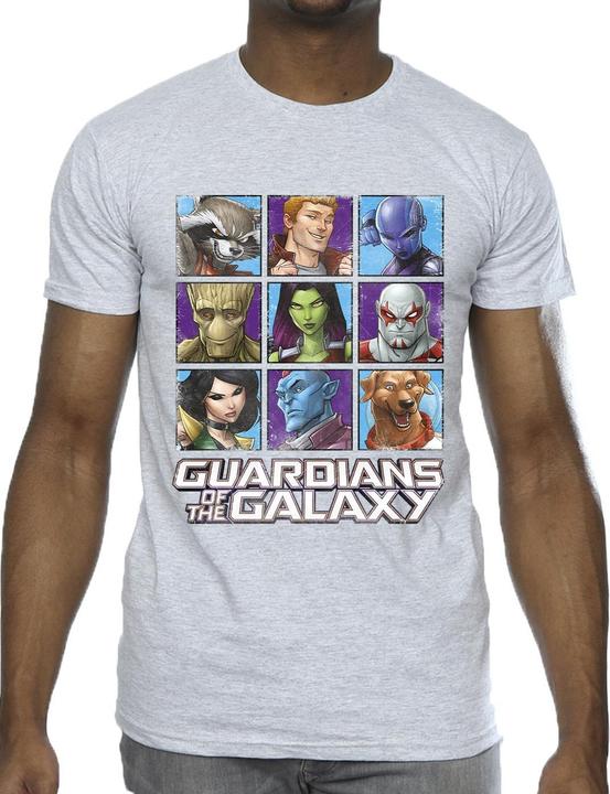 Immagine prodotto Guardians of the Galaxy Character Squares Maglietta Uomo (M)