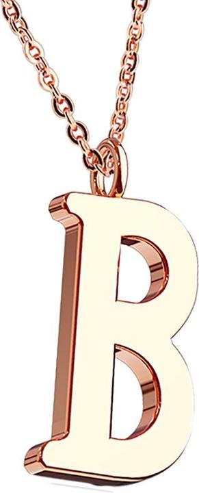 Image du produit Star Piercing Chaîne or rose pendentif lettre B (sans laiton, Acier chirurgical 316L)