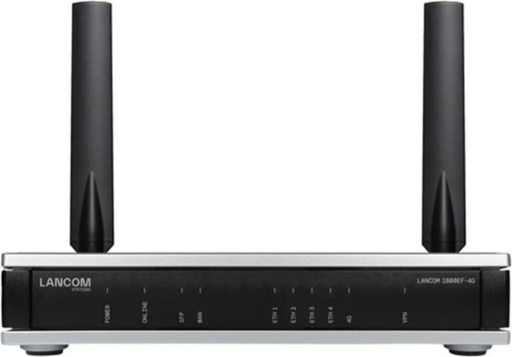 Actual product image Lancom Systems LANCOM 1800EF-4G EU Powerful business router with 4G fibre optic port SFP and Gigabit Ethernet port