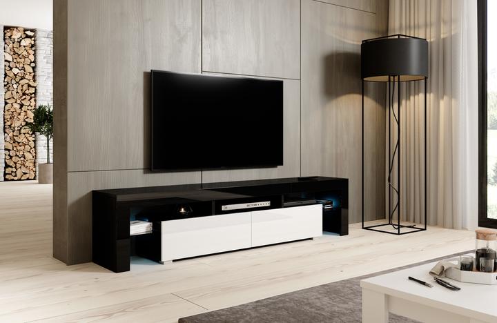Cama TORO200 CZ/BI TV-Ständer & Entertainment-Center 2 Regale (200 x 35 x 41 cm)