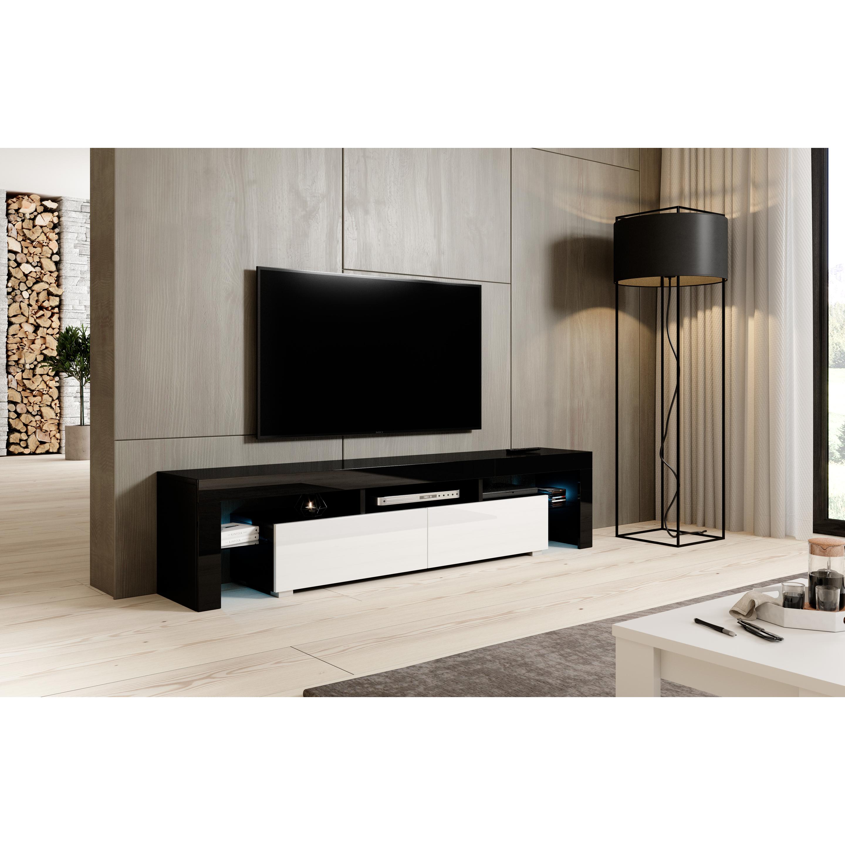 Cama, TV Möbel, TORO200 CZ/BI TV-Ständer & Entertainment-Center 2 Regale