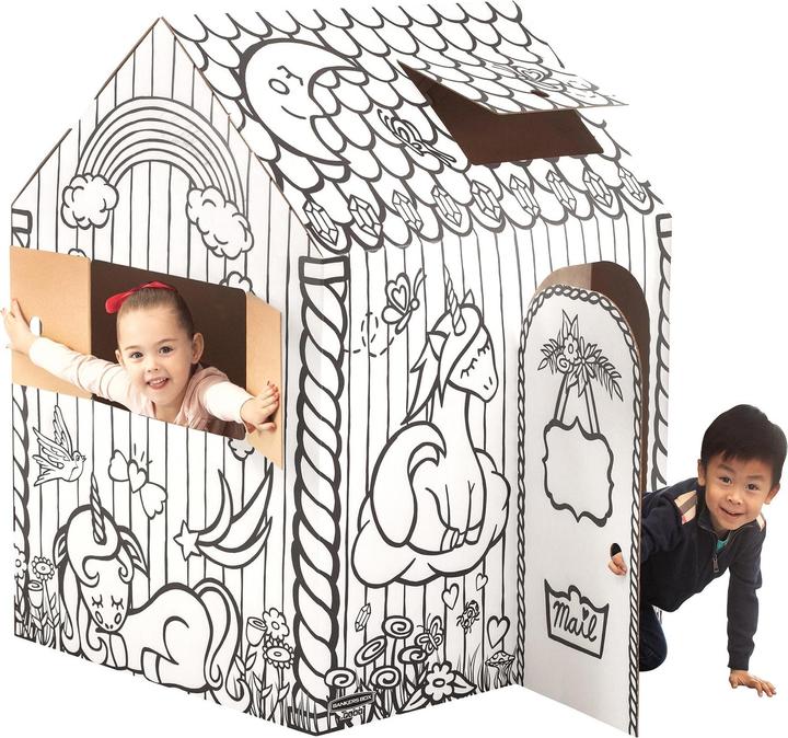 Fellowes Maison de jeu à colorier Licorne