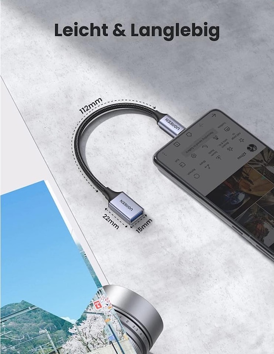 Actual product image Ugreen USB Typ-C zu (0.15 m, USB 3.0)