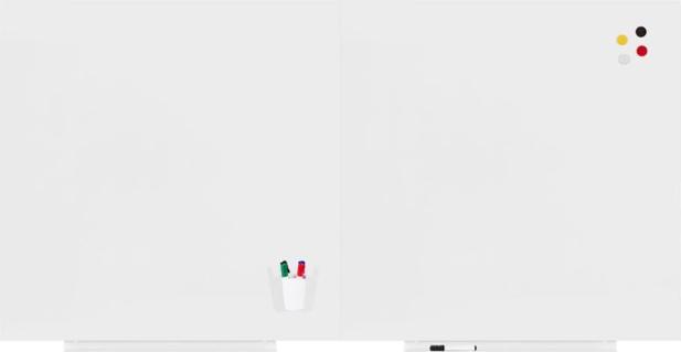 Immagine prodotto kaiserkraft Modulo per lavagne bianche, versione PRO - lamiera d'acciaio, rivestita, conf. (2000 x 1000 mm)