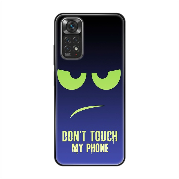 Dont Touch My Phone Grün Blau