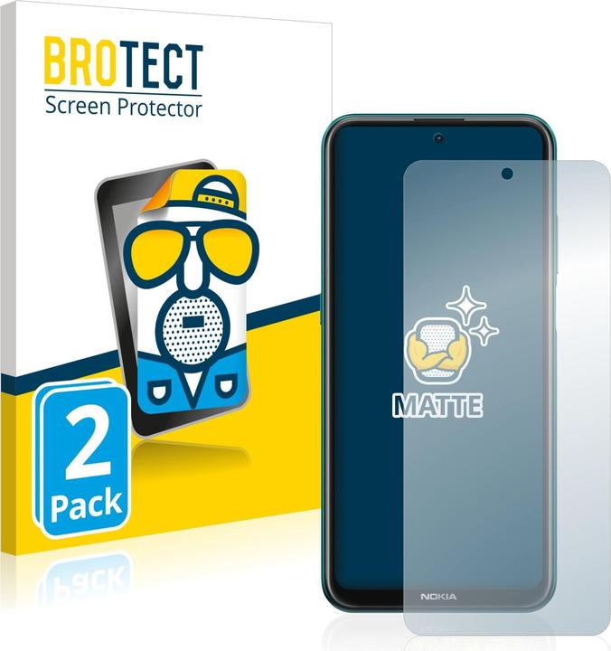 Produktbild BROTECT Entspiegelungs-Schutzfolie Displayschutz Matt (2 Stk., Nokia X10)