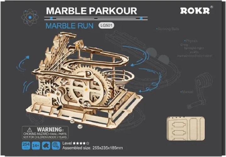 Produktbild Rokr Parkour Kugelbahn - 3D Holzbausatz
