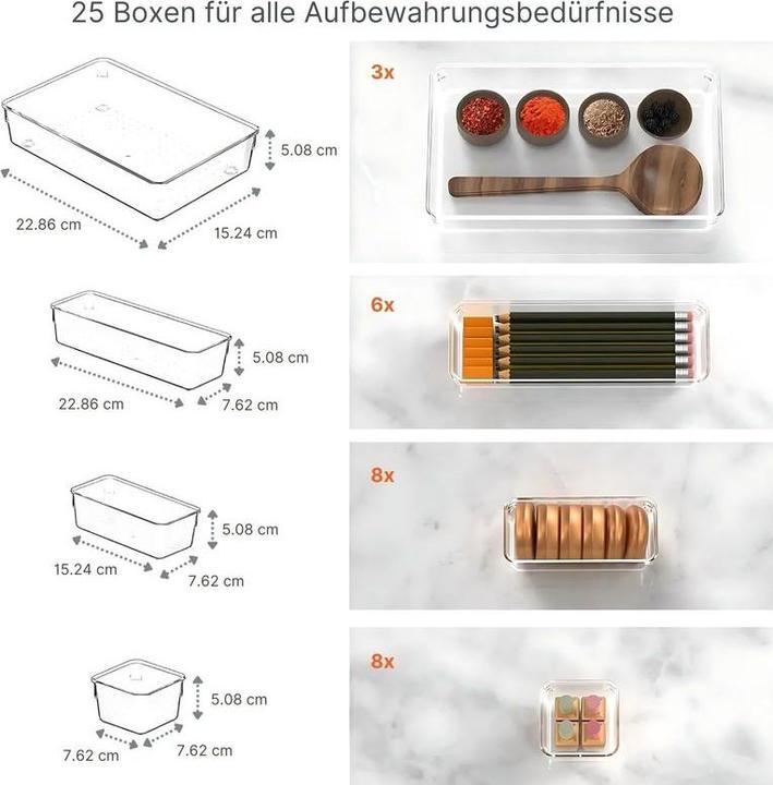 Produktbild Hermex Schubladen Organizer (23 x 15 x 5 cm)