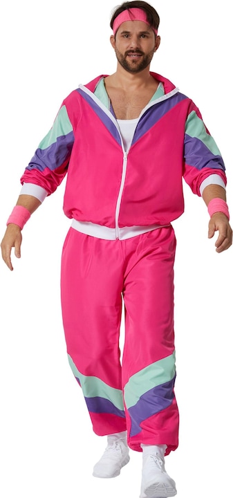 Actual product image tectake Men's Fancy Dress Costume - Retro Tracksuit (L)