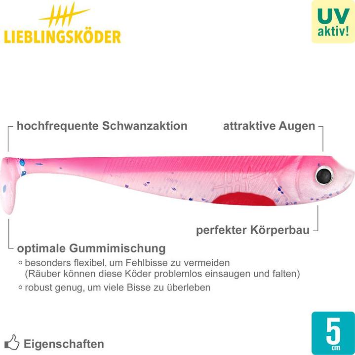 Image du produit Lieblingsköder Pinky (eau trouble, nuages) (10 cm)