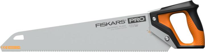 Produktbild Fiskars Pro Handsäge für Holz, Laminat und PVC, Sägeblattlänge: 50 cm, 9 TPI, Schwarz/Orange, PowerT