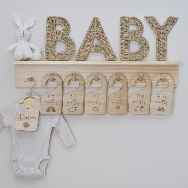 Image du produit Ginger Ray Cintres en bois pour bébé