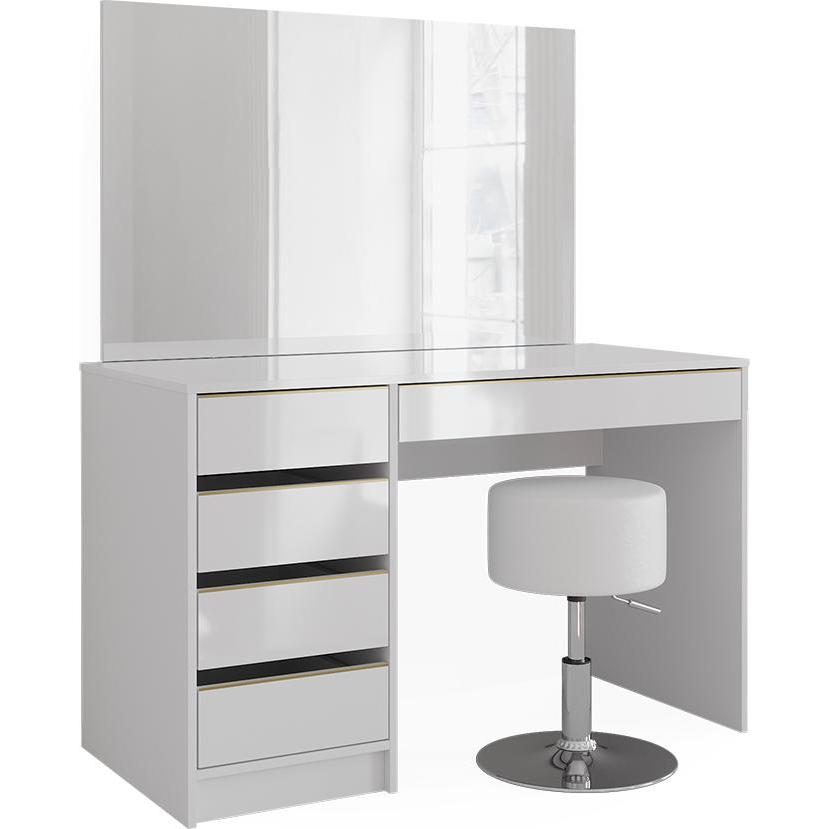 Vicco, Schminktisch, Sherry mit Hocker (120 x 75 x 55 cm)