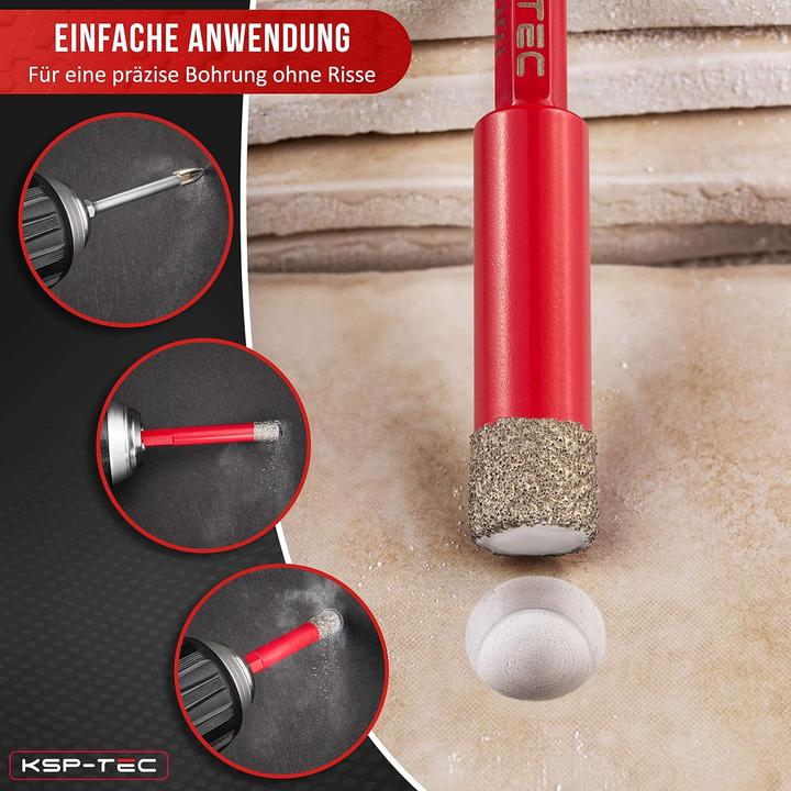 Actual product image KSP-Tec Tile drill bit set (12 millimetres)