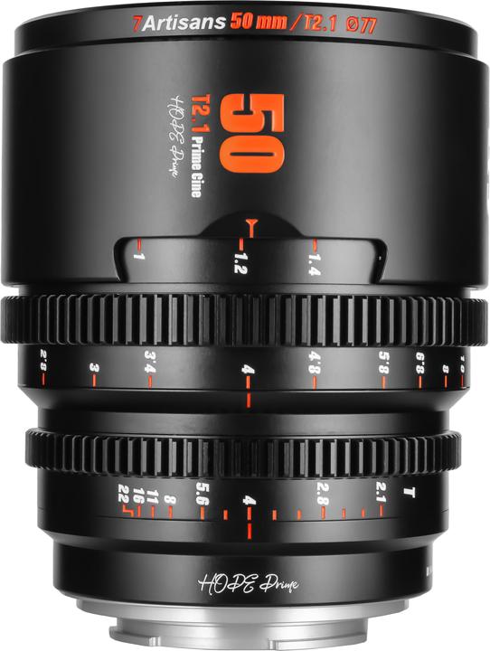 Produktbild 7artisans Festbrennweite 50mm T/2.1 – MFT, Objektivtyp: Standard