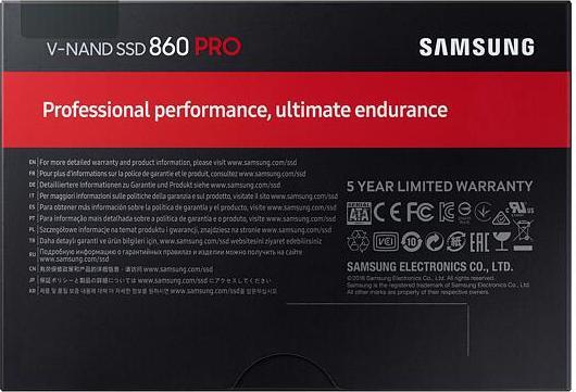 Produktbild Samsung SSD 860 PRO, 2TB, 2.5" (2000 GB, 2.5")