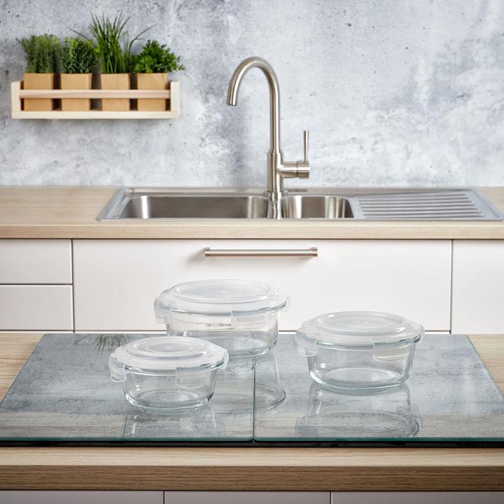 Actual product image Grizzly Glas-Frischhaltedosen Set (3 Stück) (1.97 l)