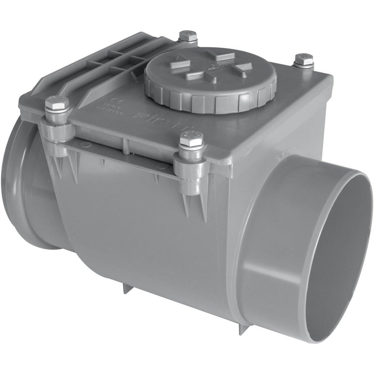 First Plast, Valvola, NRO160G PVC Check Valve with Oring grey diameter 160 mm