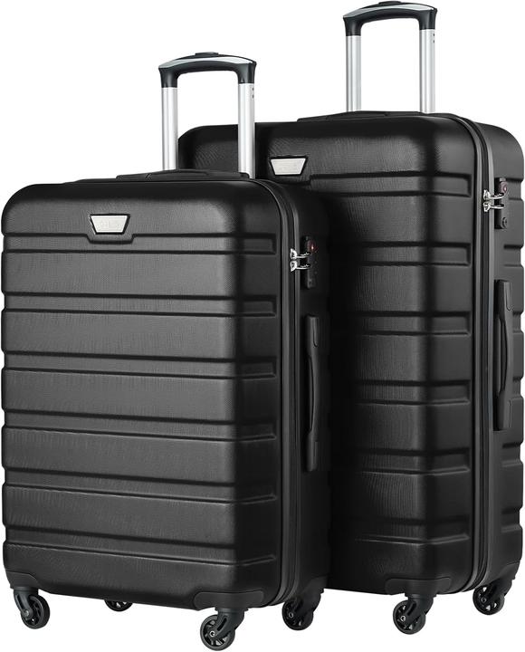 Image du produit Coolife 2-teiliges Hartschalenkoffer-Set mit TSA-Schloss (93 l)