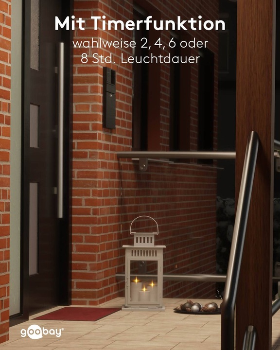 Image du produit Goobay Lot de 3 bougies LED "Outdoor (3 x)