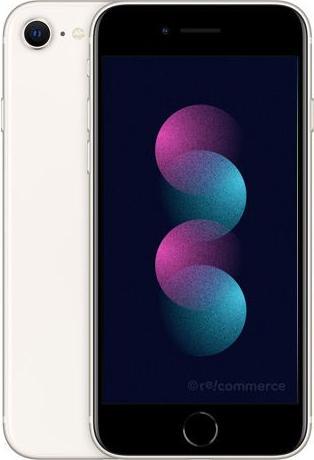 Actual product image Re!commerce iPhone SE 2022 (128 GB, White, Starlight, 4.70", 12 Mpx, SIM + eSIM, A / Like new)