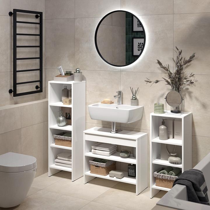 Produktbild Vicco Badmöbel-Set Karli, Weiss, 3 Teile