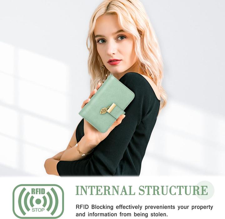 Produktbild Only-Bags.Store Ledergeldbörse Geldbörse mit vielen Fächern Brieftasche mit RFID-Schutz 18 Kartenfächer Geldbörsen