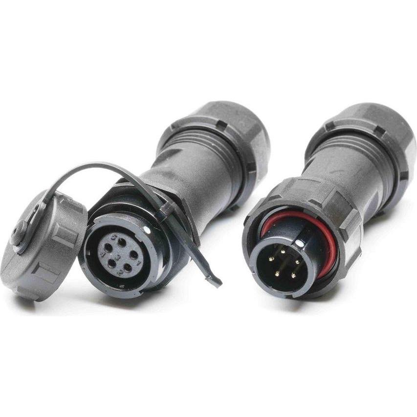 RS PRO Rundsteckverbinder Stecker, Buchse 5-polig, Cavo + Spina elettrica