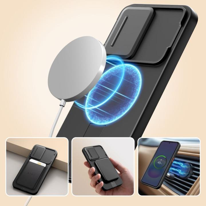 Produktbild Tech-Protect Kevlar Aura Magsafe Galaxy A57 Black/Orange (AUX Kabel)