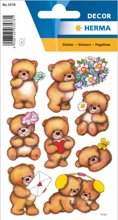 Actual product image HERMA Sticker bear