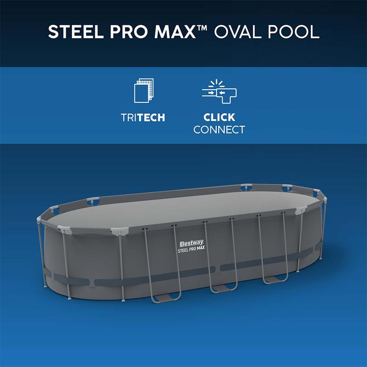 Actual product image Bestway Oval Frame Pool Set (549 x 274 x 122 cm)