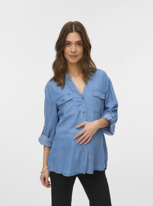 Image du produit Vero Moda Maternity Locker geschnitten Hemdkragen Hemd Hemd (XS)