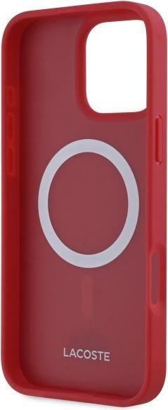 Actual product image Lacoste LCHMP16LPVCR iPhone 16 Pro 6.3" czerwony/red hardcase Iconic Petit Pique MagSafe (Apple iPhone 16 Pro)