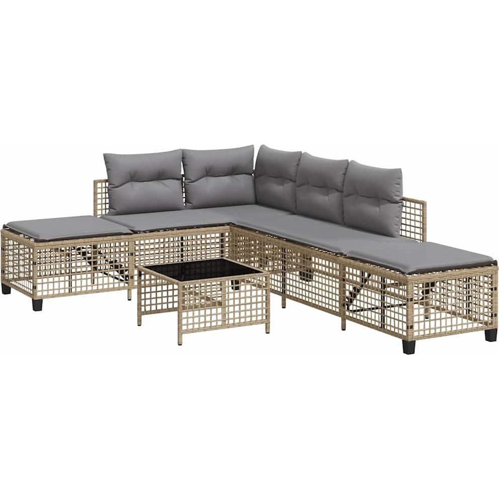 VidaXL, Gartenlounge, 10-tlg. Garten-Lounge-Set mit Kissen