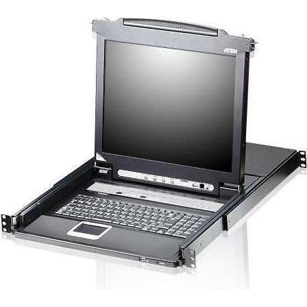 Thumbnail - Aten 16 Port 19" LCD KVMP Switch, KVM Switch, Schwarz