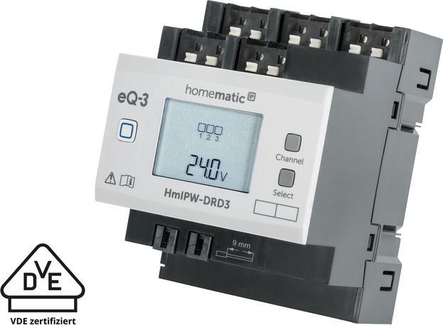 Produktbild EQ-3 Homatic IP Wired Dimmaktor HmIPW-DRD3 (Dimmaktor)