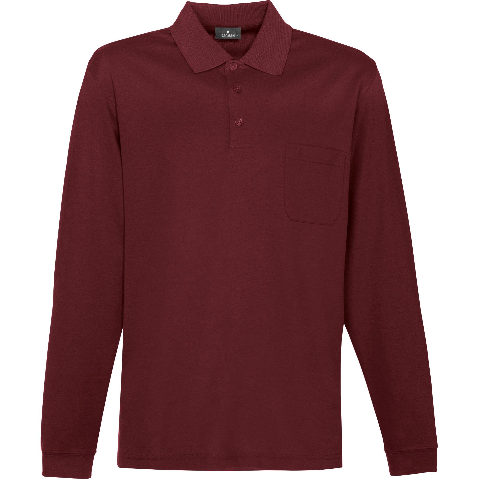 Ragman, Herren, Shirt, Herren-Poloshirt, Rot, (S)
