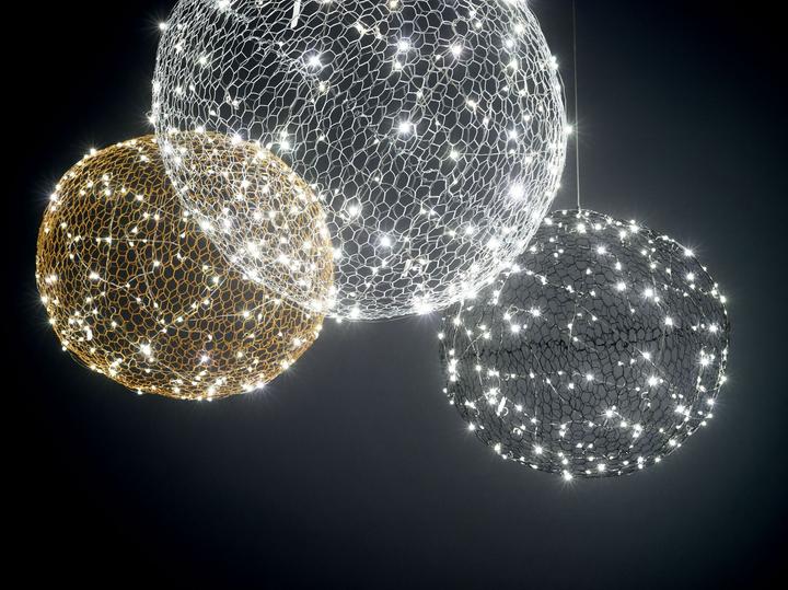 Actual product image Fabas Luce LED pendant light SUMTER, IP20, round, 18W 3000K 1780lm, dimmable in steps, black (1780 lm)