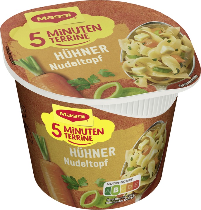 Produktbild Maggi 5 MINUTEN TERRINE Hühner Nudeltopf (41 g)