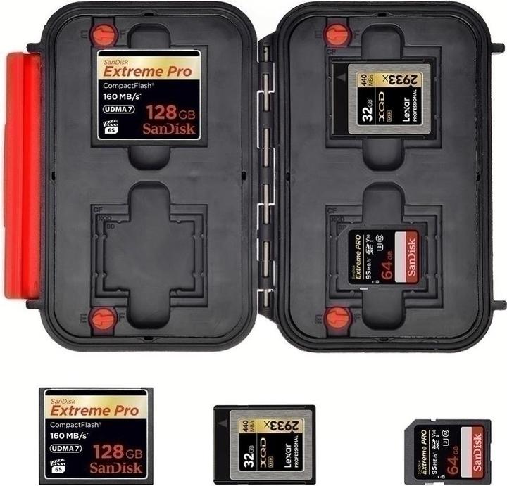 Produktbild HPRC 1300 Memory Card Case für 4 Karten (Speicherkartenhülle)