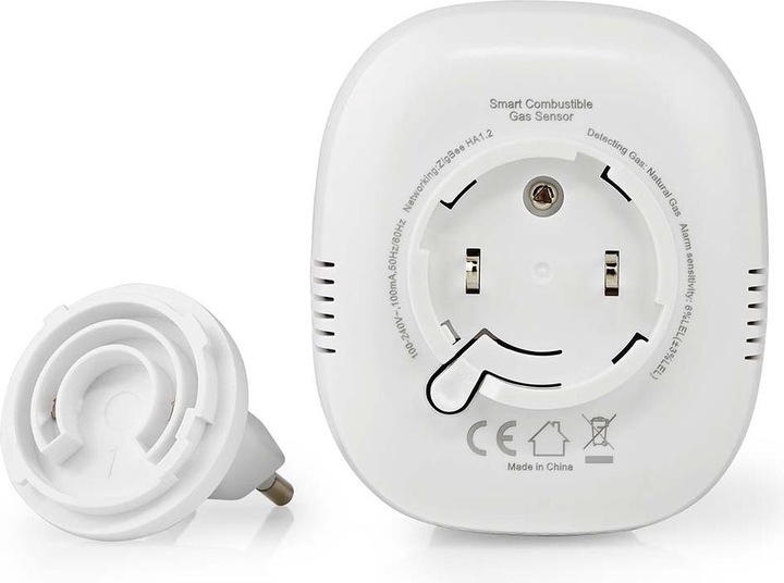 Actual product image Nedis SmartLife Gas Detector | Zigbee 3.0 | Mains power supply | Sensor life: 5 years | EN 501
